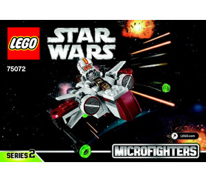 LEGO ARC-170 Starfighter Microfighter 75072 Instructies