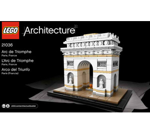 LEGO Arc de Triomphe Set 21036 Instructions
