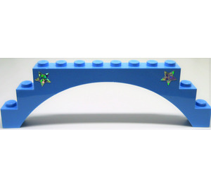 LEGO Arch 1 x 12 x 3 with Silver Stars Sticker without Raised Arch (6108)