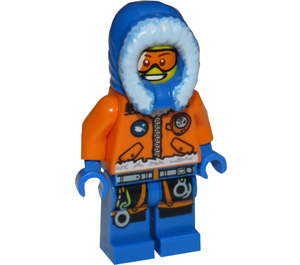 LEGO Arktický Explorer, Muž s oranžová Ochranné brýle Minifigurka