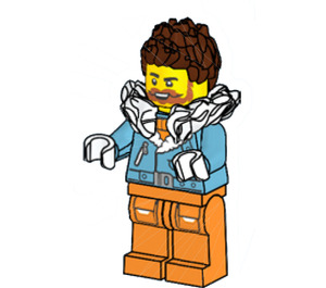 LEGO Arctic Explorer - White Fur Collar Minifigure