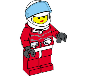 LEGO Arctic Female with White Helmet Minifigure