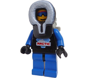 LEGO Arctisch Mannelijk met Licht Grijs Rug Pack Minifiguur