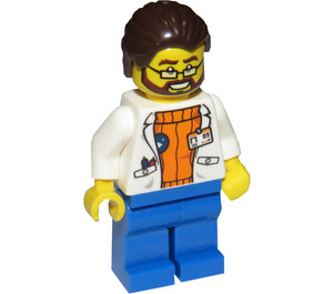 LEGO Arctic Scientist met Glasses en Beard minifiguur