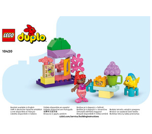 LEGO Ariel and Flounder's Café Stand Set 10420 Instructions