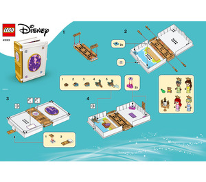 LEGO Ariel, Belle, Cinderella et Tiana's Storybook Adventures 43193 Instructions