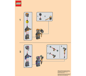 LEGO Arin vs. Wolf Mask Guard Set 112404 Instructions