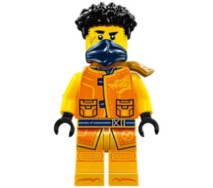 LEGO Arin met Dark Blauw Gezicht Masker en Schouderpantser Minifiguur