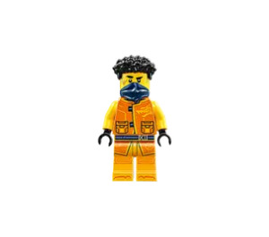 LEGO Arin avec Dark Bleu Face Masquer Minifigurine