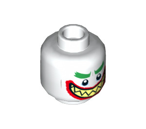 LEGO Arkham Joker - From LEGO Batman Movie Minifigure Head (Recessed Solid Stud) (3626 / 29279)