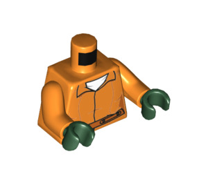 LEGO Arkham Riddler mit Orange Jumpsuit Minifig Torso (973 / 76382)