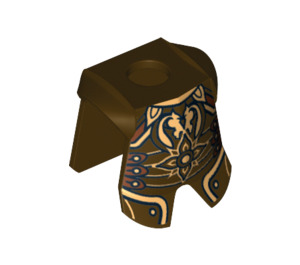 LEGO Brnění Breastplate s Noha Protection s Gold Sun a Kůň Heads (2587 / 10965)