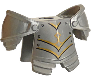 LEGO Armure avec Pauldrons avec Gold et Noir Lines