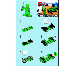 LEGO Army Jeep Set 30071 Instructions