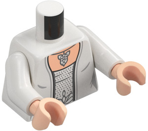 LEGO Arwen med hvid Kjole Minifig Torso (973 / 76382)