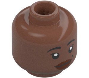 LEGO Asisat Oshoala Minifigure Head (Recessed Solid Stud) (3274 / 104646)