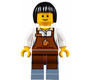 LEGO Assembly Vierkant Barista Minifiguur