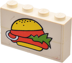 LEGO Assembly with Hamburger Sticker
