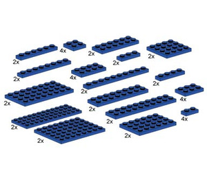 LEGO Assorted Blue Plates Set 10011