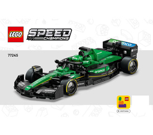 LEGO Aston Martin Aramco F1 AMR24 Set 77245 Instructions | Brick Owl ...
