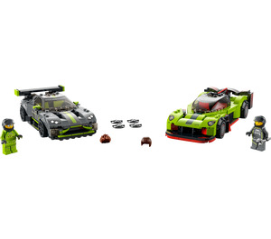 LEGO Aston Martin Valkyrie AMR Pro en Aston Martin Vantage GT3 76910