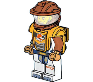 LEGO Astronaut - Bright Light Orange and Dark Orange Space Suit Minifigure