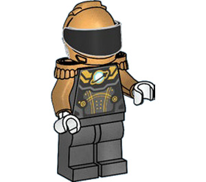 LEGO Astronaut - Pearl Gold Ruimte Suit minifiguur