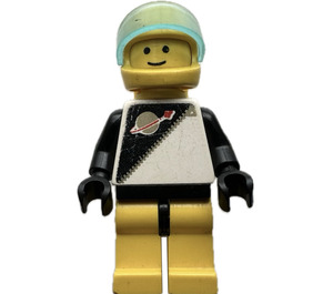 LEGO Astronaut avec Noir / blanc Haut Figurine