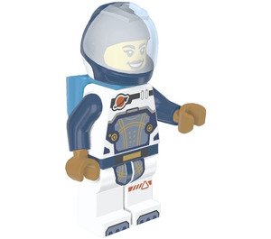 LEGO Astronauta con Dark Azul Casco espacial y Mochila cohete Minifigura