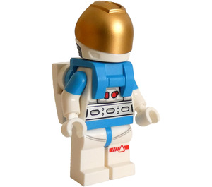 LEGO Astronaut med Metallisk Guld Visir Minifigur