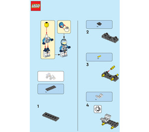 LEGO Astronaut with Quad Set 952407 Instructions