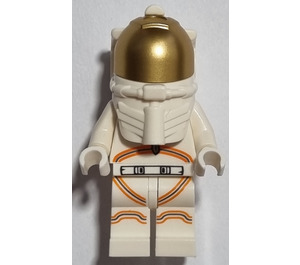 LEGO Astronaut mit Spacesuit mit Orange Streifen Minifigur