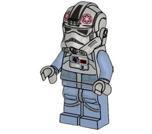 LEGO AT-AT Driver with Sand Blue Legs (Smile) Minifigure