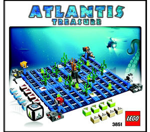 LEGO Atlantis Treasure Set 3851 Instructions