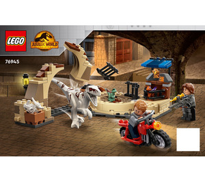 LEGO Atrociraptor Dinosaurier: Bike Chase 76945 Instructions