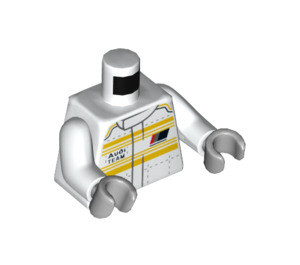 LEGO Audi Team Driver Minifig Torso (973 / 76382)