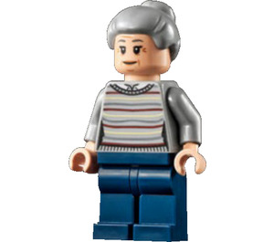 LEGO Aunt May - Grijs Sweater minifiguur