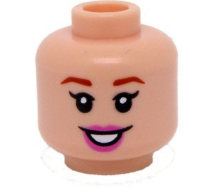 LEGO Aurora Head (Recessed Solid Stud) (3626 / 102023)