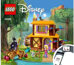 LEGO Aurora's Forest Cottage 43188 Instrucciones