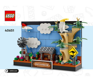 LEGO Australia Postcard Set 40651 Instructions