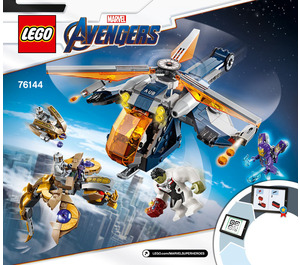 LEGO Avengers Hulk Helicopter Rescue 76144 Byggeinstruksjoner