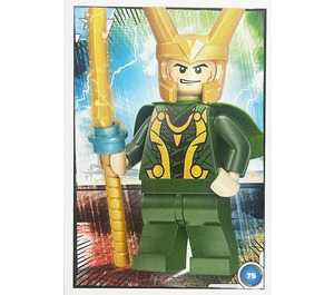 LEGO Avengers Trading Card Game (Polish) Series 1 - # 75 Loki