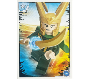 LEGO Avengers Trading Card Game (Polish) Series 1 - # 76 Loki