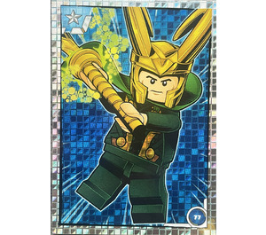LEGO Avengers Trading Card Game (Polish) Series 1 - # 77 Komiksowy Loki