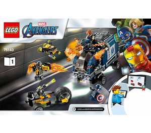 LEGO Avengers Truck Take-Beneden 76143 Instructions