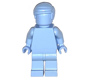 LEGO Awesome Bright Light Blue Monochrome Minifigure