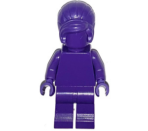 LEGO Awesome Dark Purple monochrome minifiguur