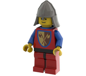 LEGO Axt Crusader mit Umhang Minifigur