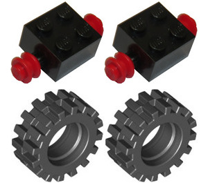 LEGO Axle Brick with Small Wheels 40-2