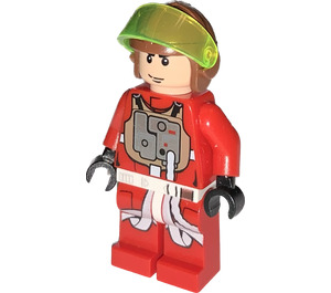 LEGO B-Vinge Pilot med Reddish Brun Hjälm  Minifigur